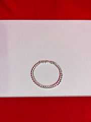 Men Pure Silver Bracelet Mb39
