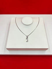 Pure Silver “J” Pendant Necklace