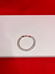 Men Pure Silver Cuban Bracelet Mb21