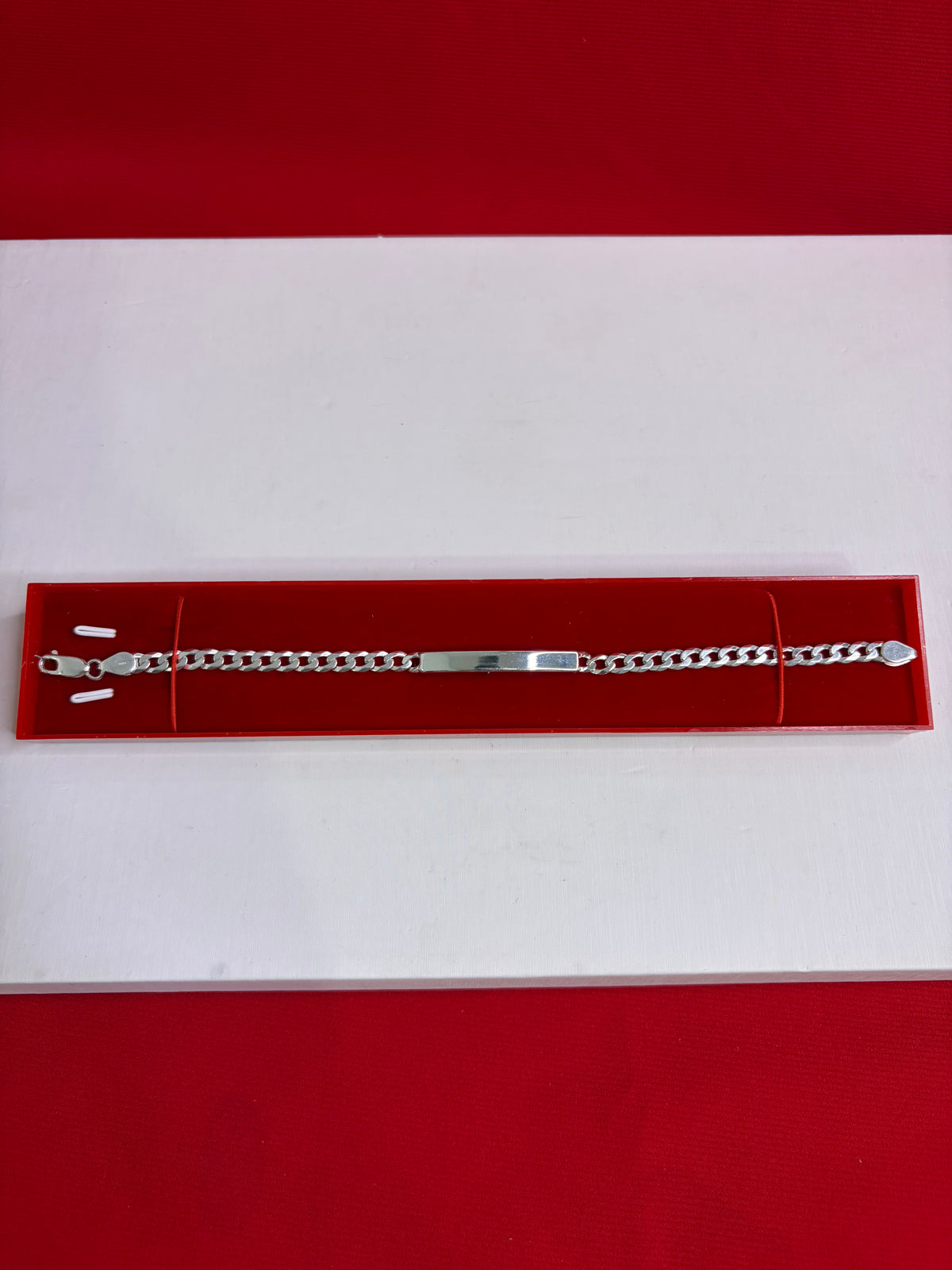 Pure Silver Rakhi Name Engraving Bracelet (NB5)