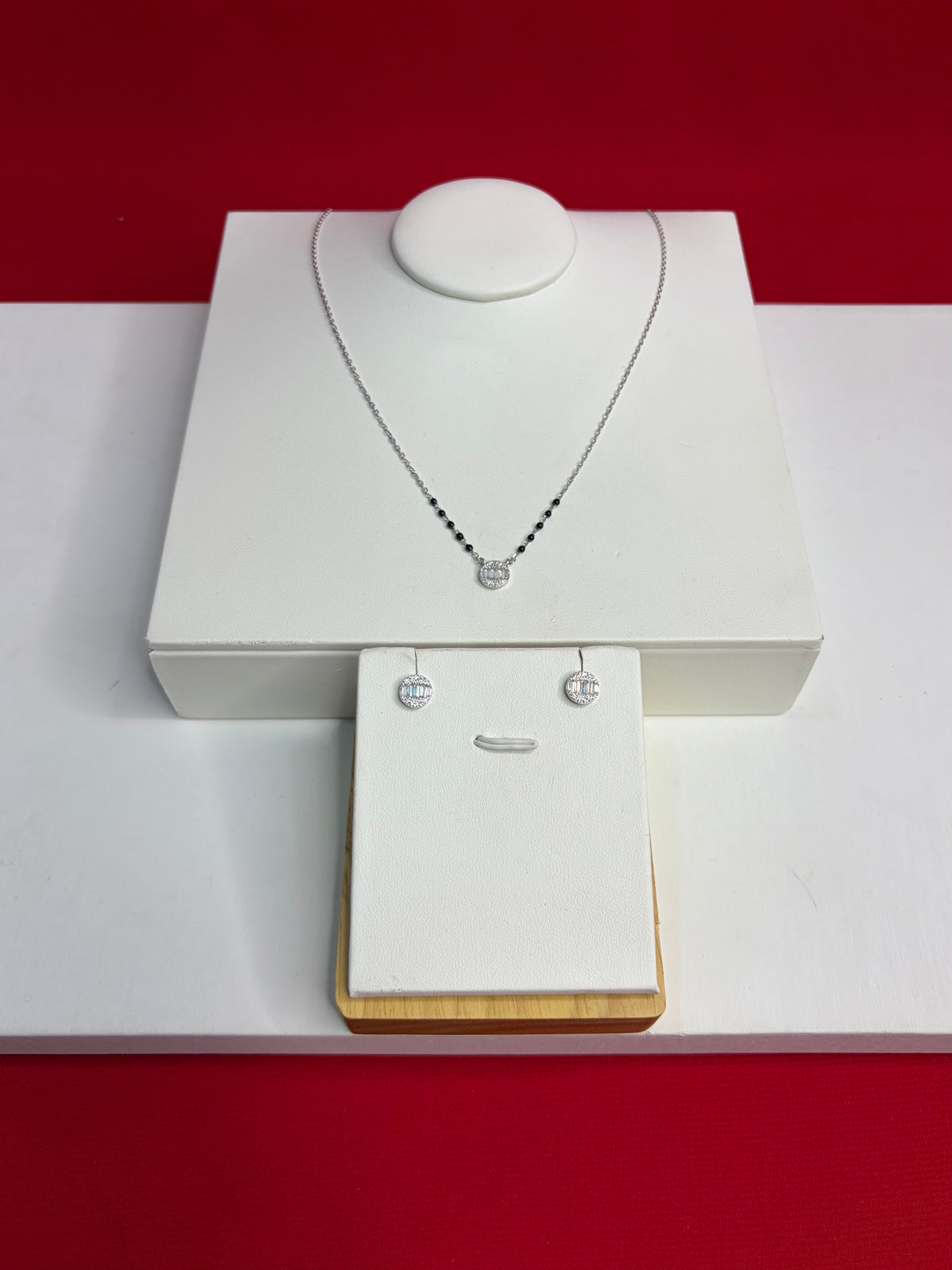 Pure Silver Mangalsutar Necklace Set (SM29)
