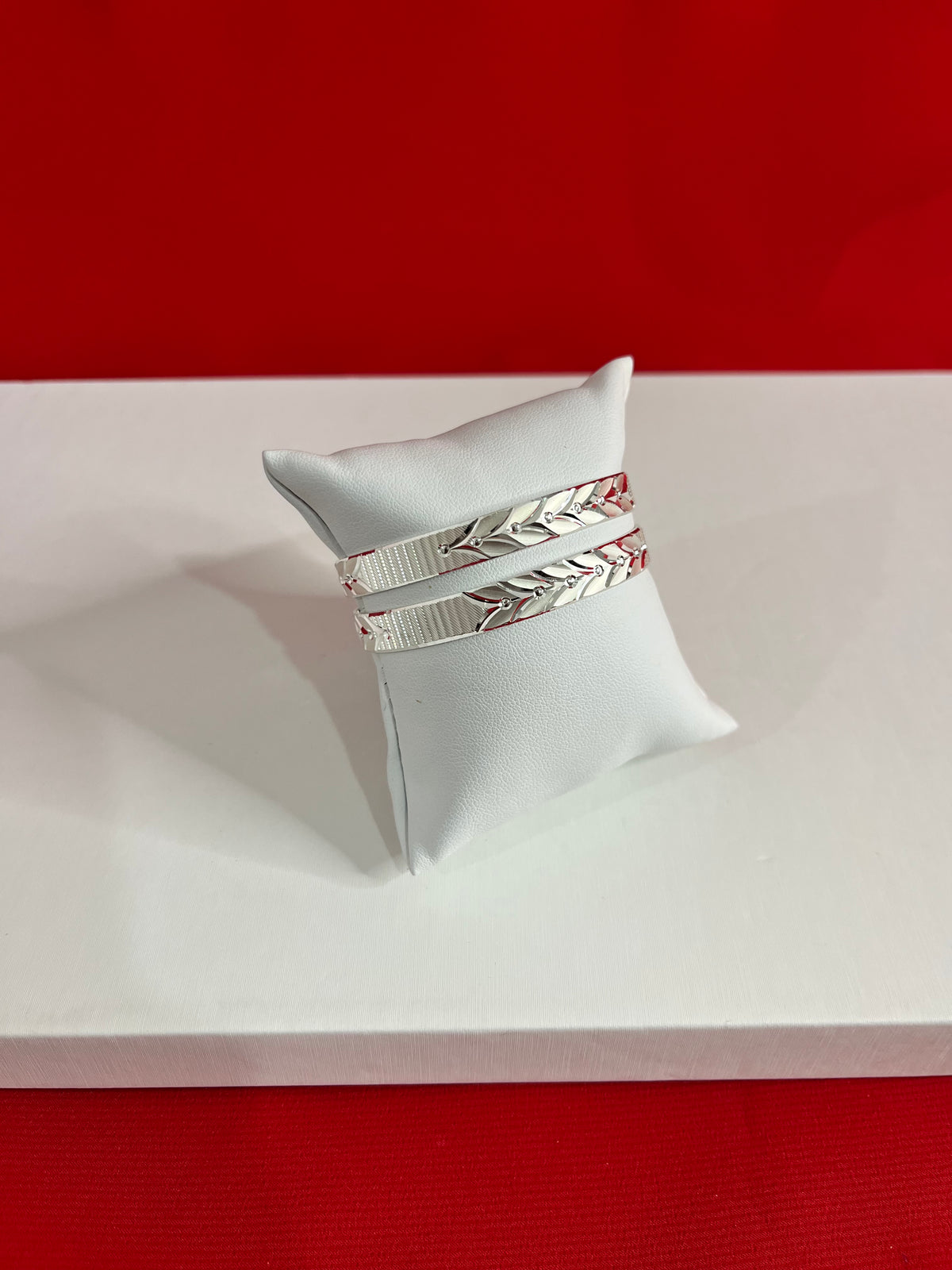 Pure Silver Bangle Pair 2.2