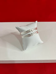 Pure Silver Bangle Pair 2.2