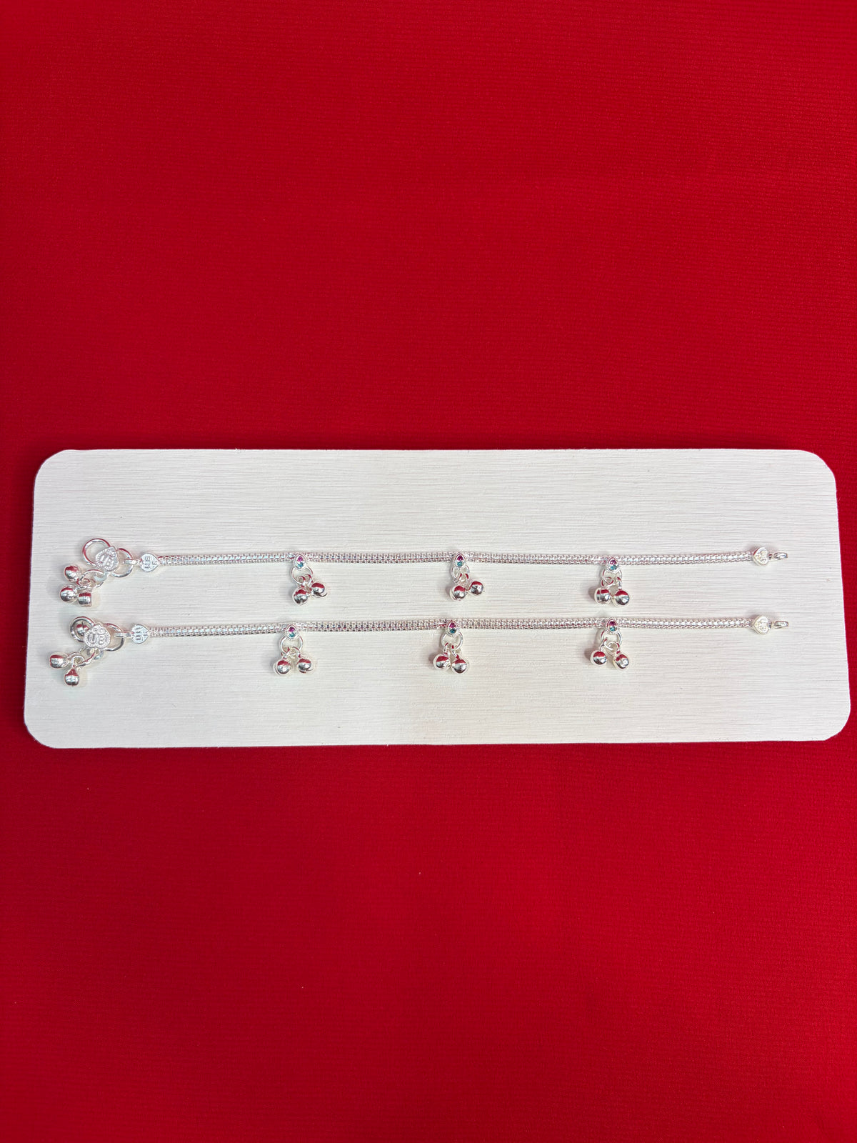 Pure Silver Kids Anklets (7.5 Inch) (KA135)