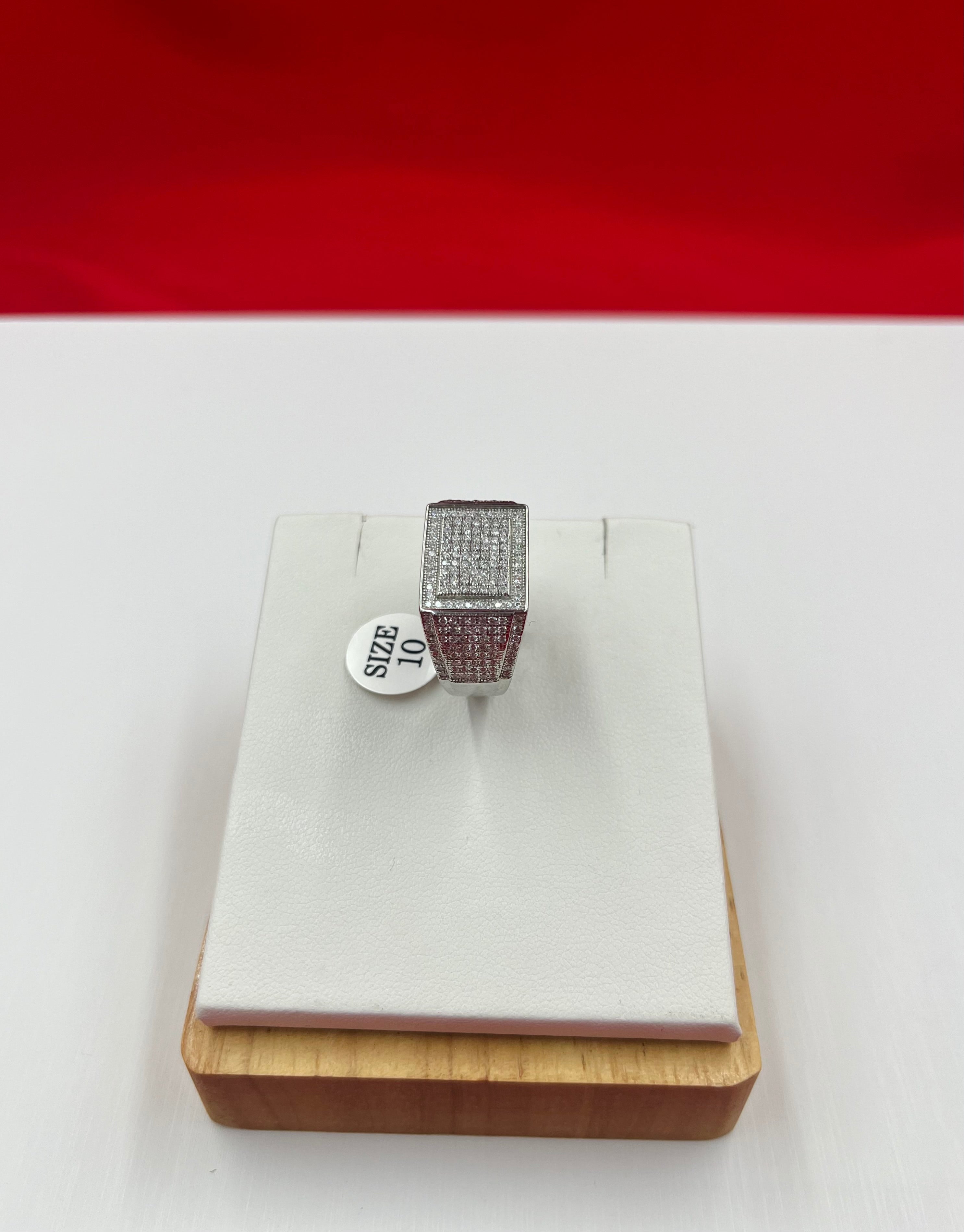 Men Iced out Ring size 10