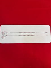 Pure Silver Kids Anklets (7.5 Inch) (KA138)