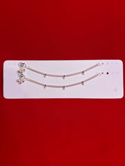 Pure Silver Anklets (6.5 Inch) (KA109)
