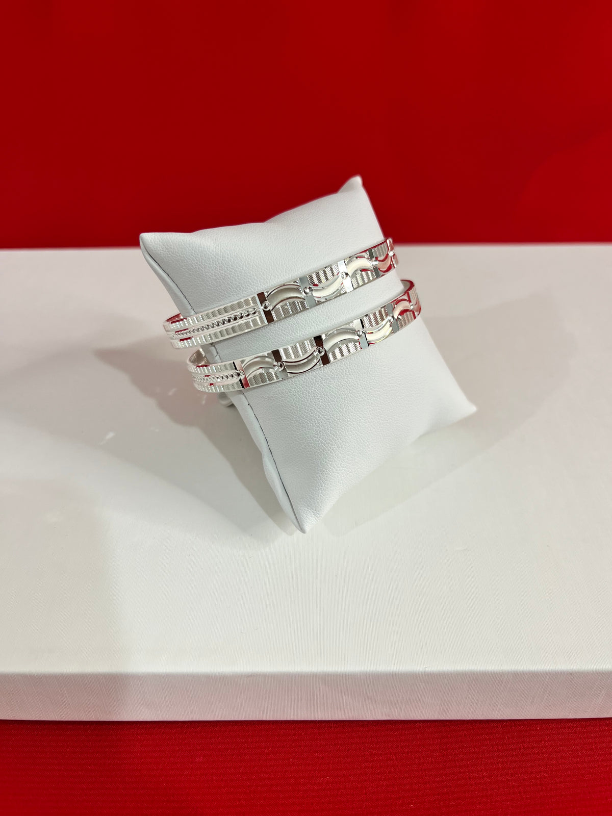 Pure Silver Bangle Pair 2.5