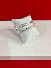 Pure Silver Bangle Pair 2.5