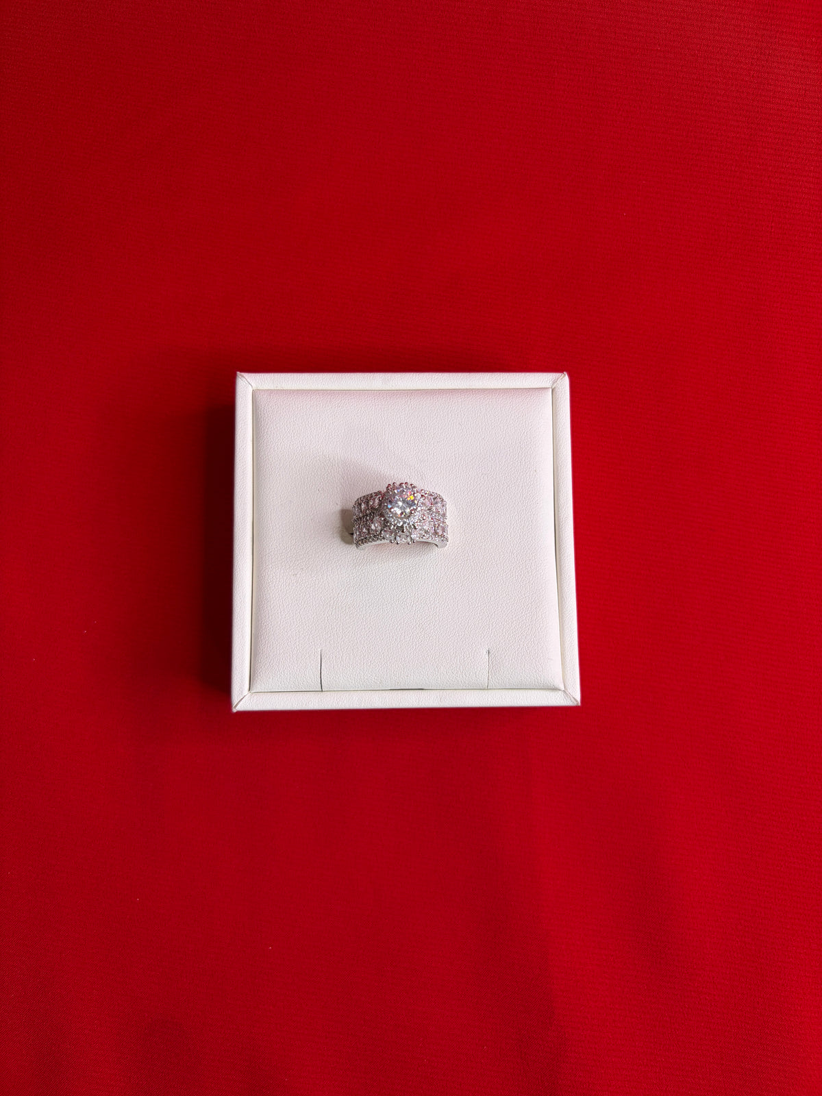 Pure Silver Women’s Cocktail Ring (Size 6) WR257