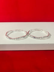 Pure Silver Bangle Pair 2.8 (SB67)