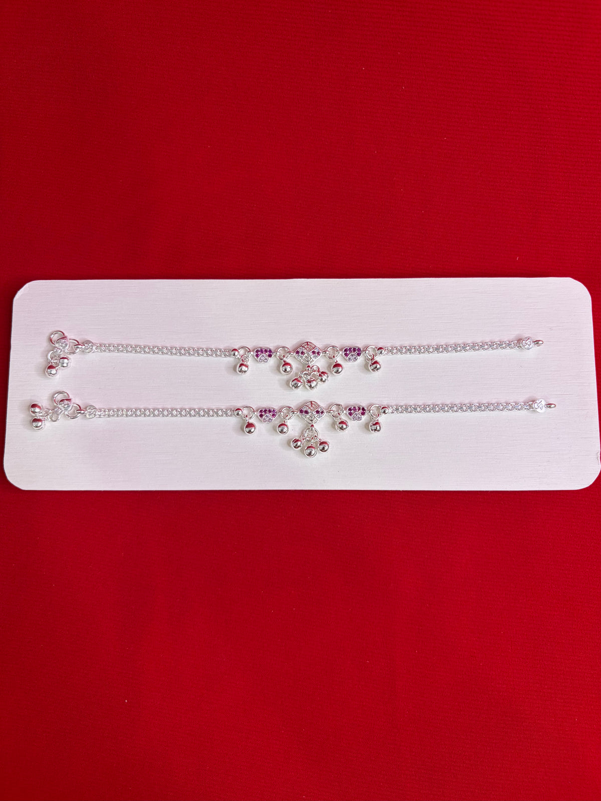 Pure Silver Anklets (7 Inch) (KA97)