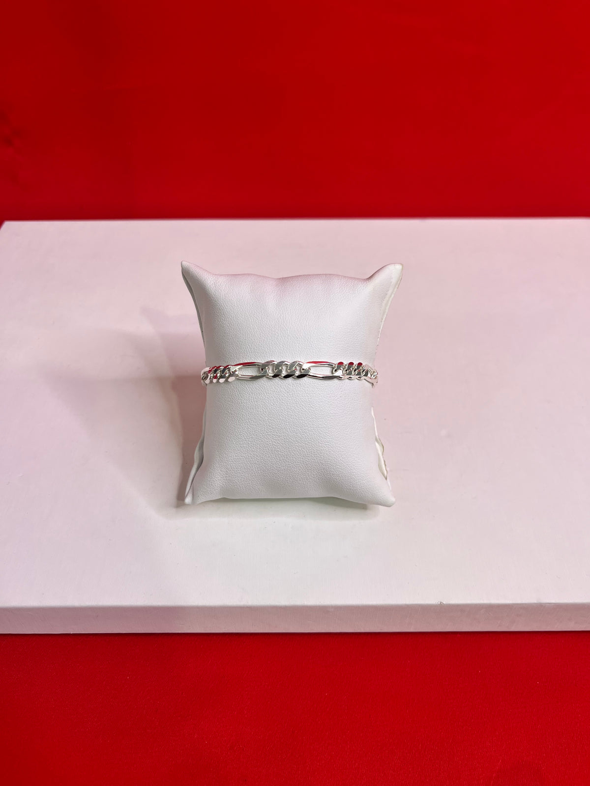 Men’s Pure Silver Figaro Bracelet (MB61)
