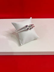Pure Silver Bangle Pair 2.5