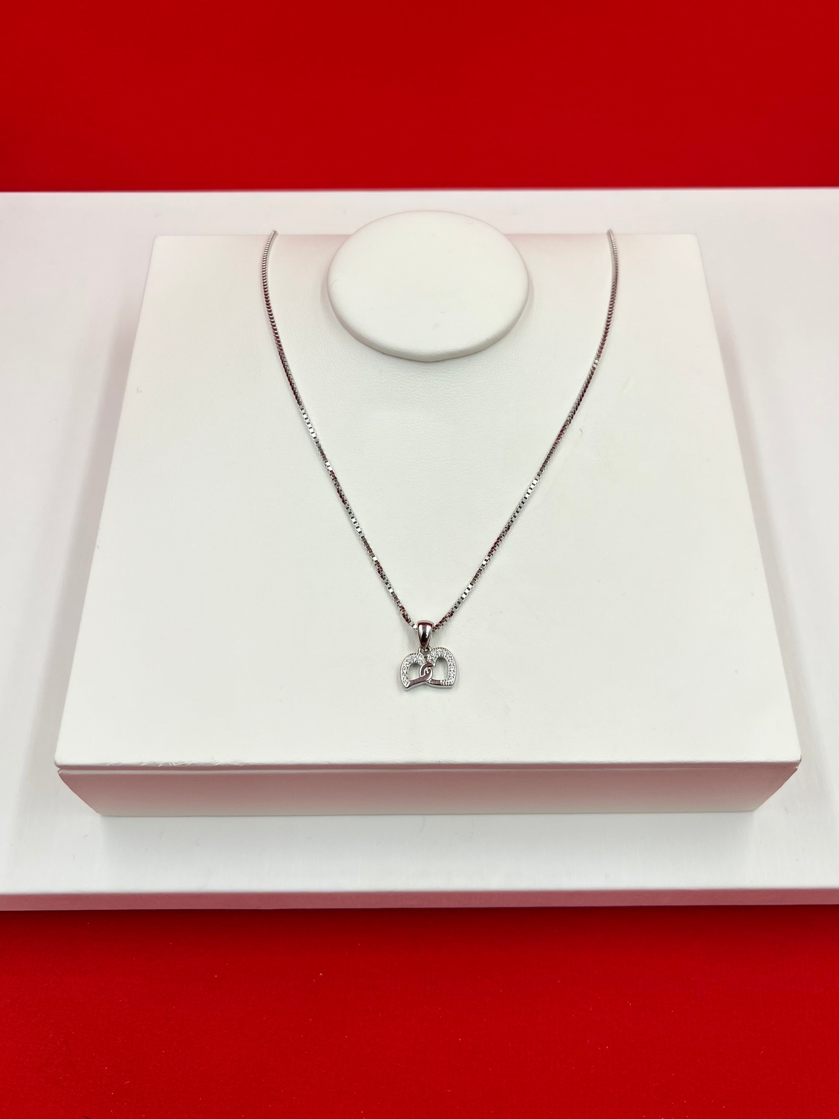 Dual Heart Pendant Necklace