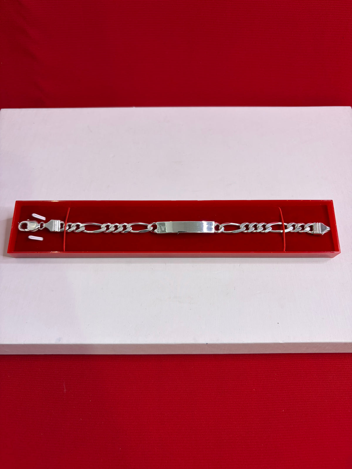 Pure Silver Rakhi Name Engraving Bracelet (NB32)