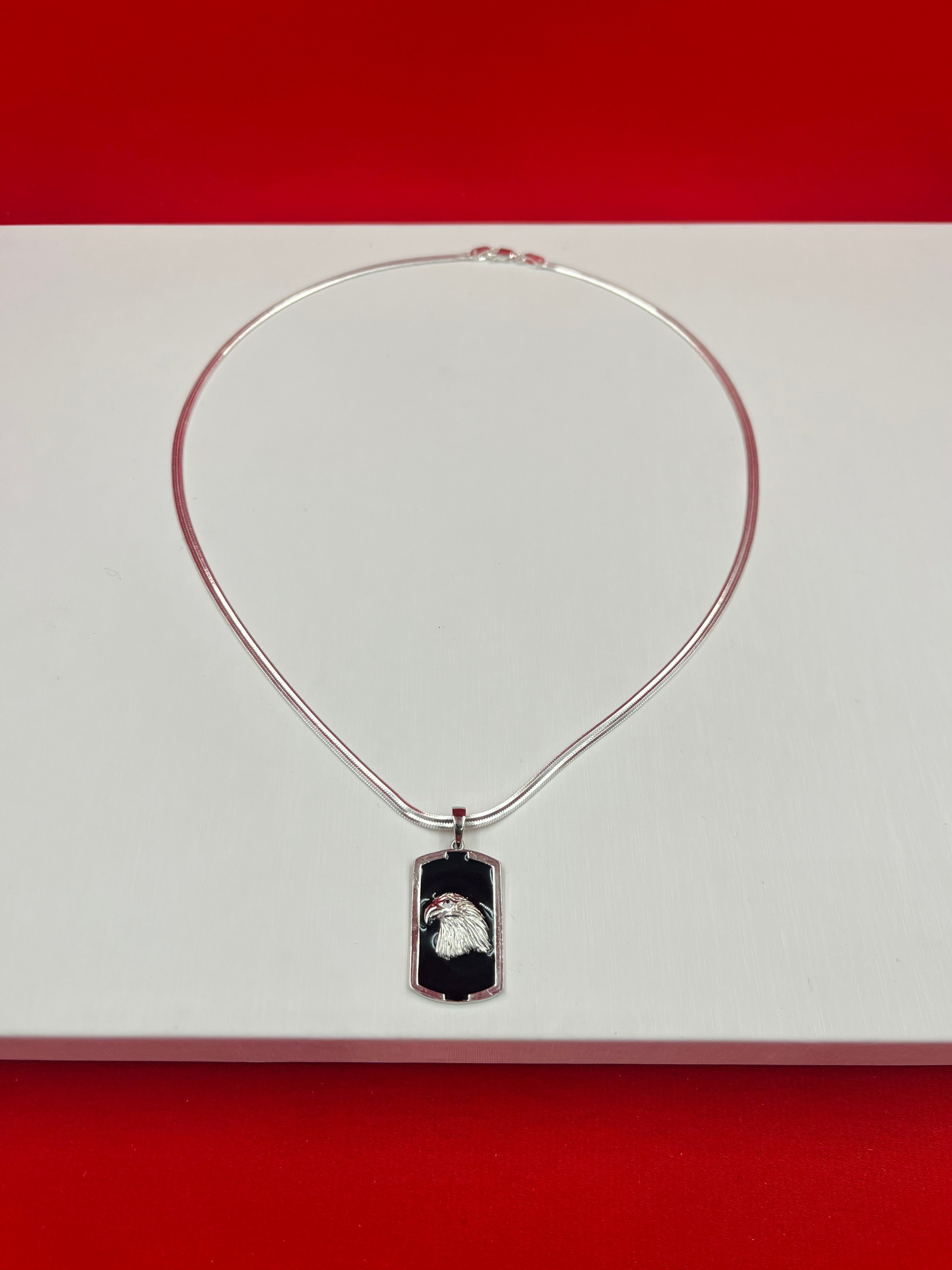 Eagle Emblem Silver Pendant