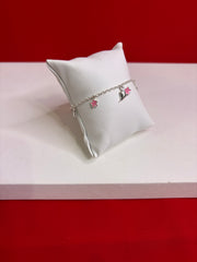 Pure Silver Charm Bracelet (WB129)