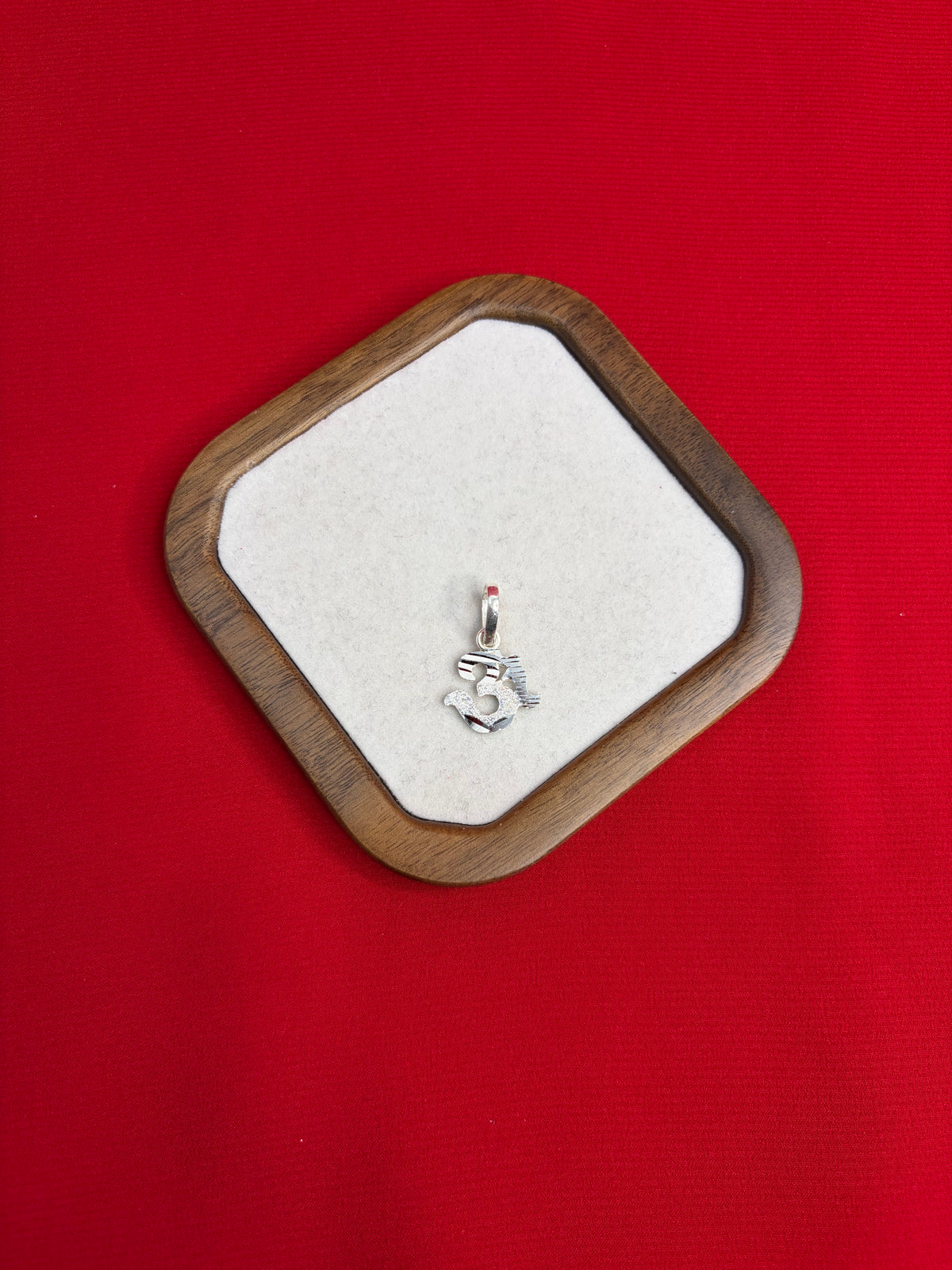 Pure Silver Om Pendant (SP95)