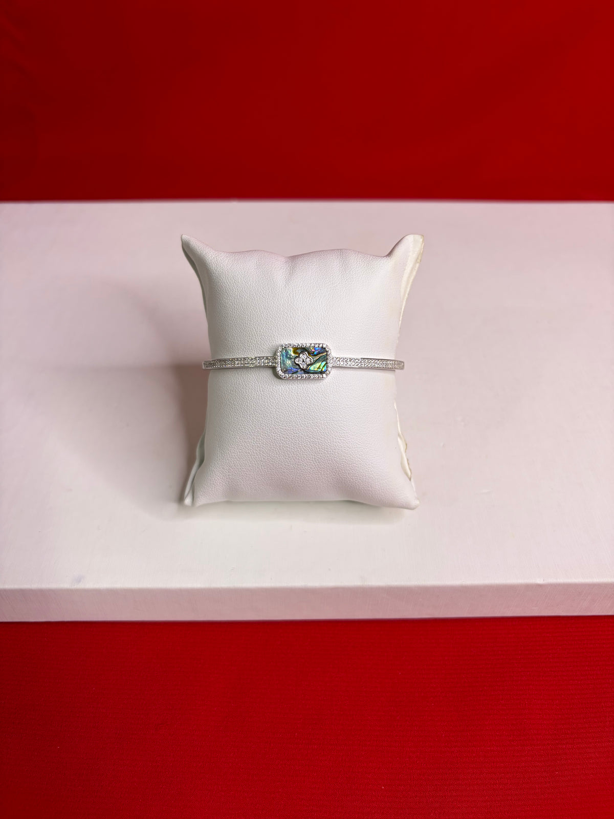 Women’s Pure Silver Bangle Bracelet (SB107)