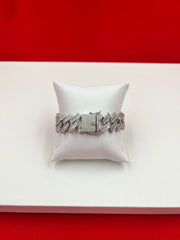 Men iced-out baguette bracelet
