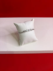 Women’s Pure Silver Bangle Bracelet (SB110)