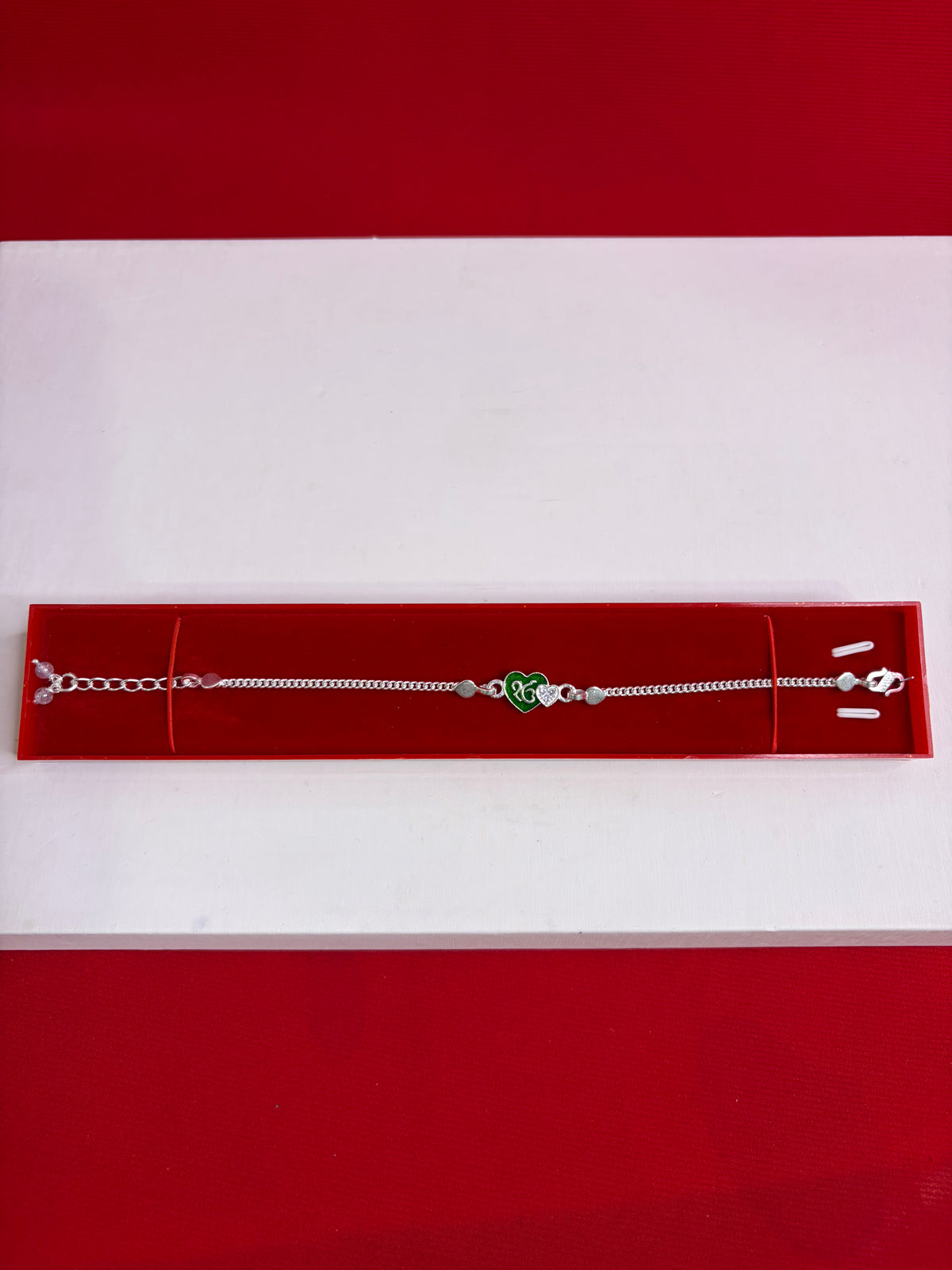 Pure Silver Rakhi Bracelet 7-8.5” (SR23)