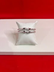 Pure Silver Bangle Pair 2.2