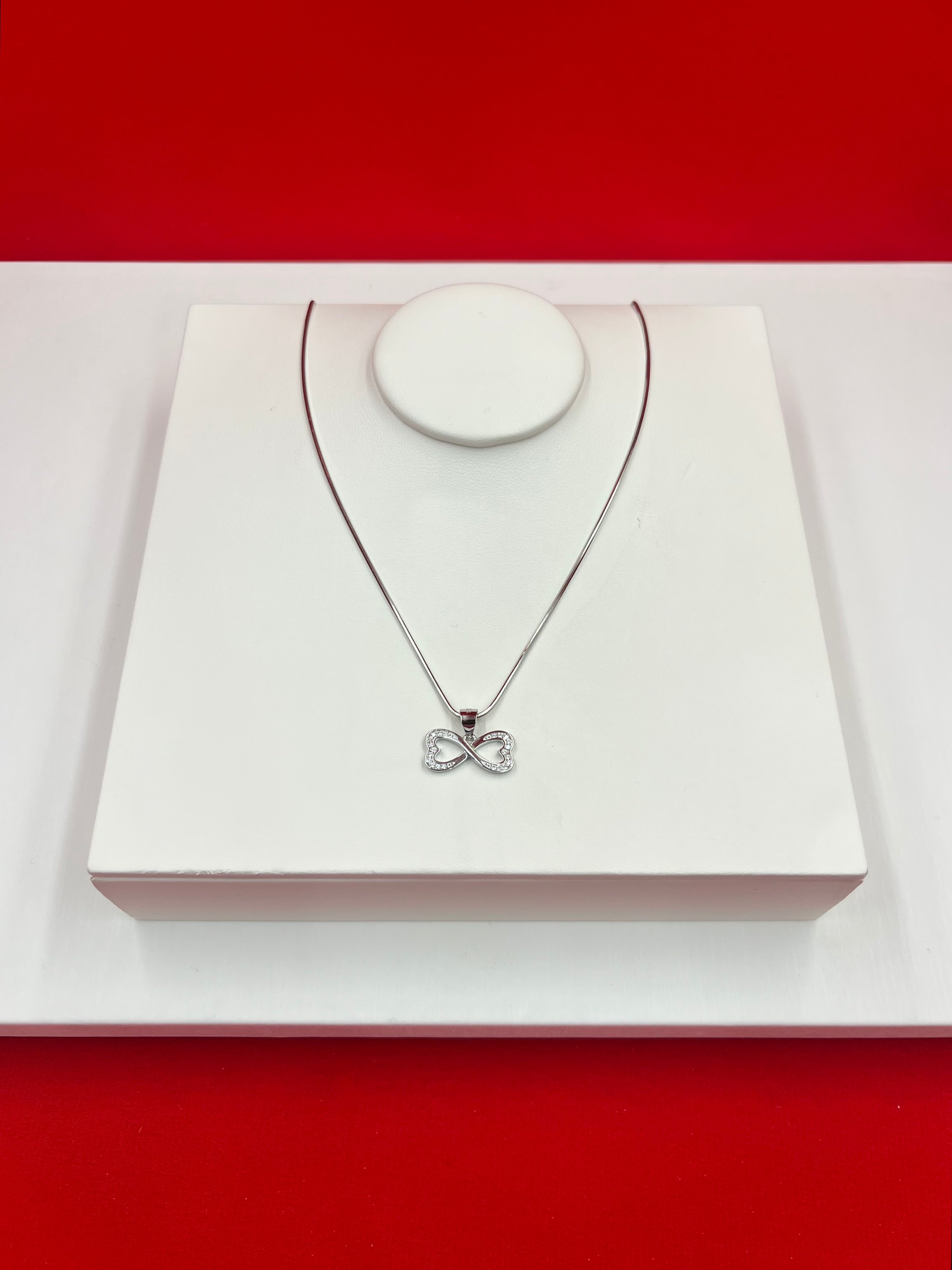 Forever Infinity Silver Pendant Necklace