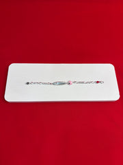Pure Silver Kids Name Engraving Bracelet (KSR62)