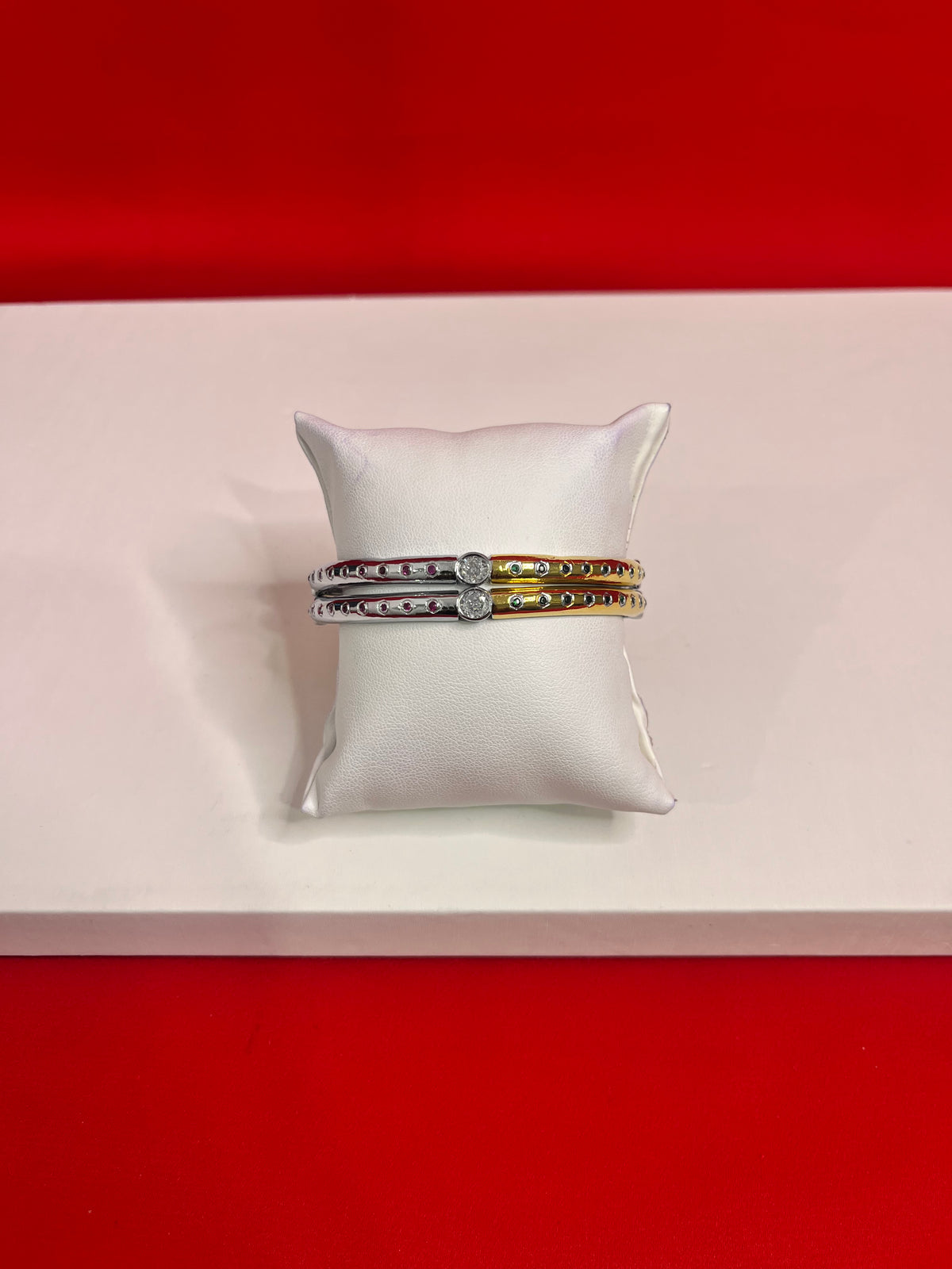 Pure Silver Bangle Pair 2.4