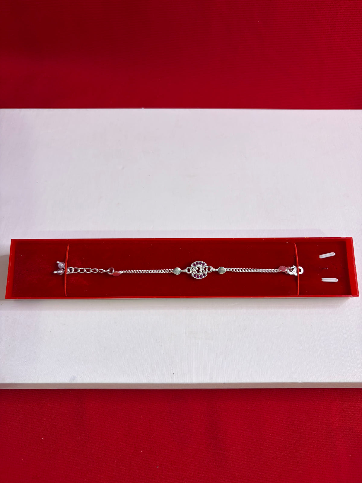 Kids Pure Silver Rakhi Bracelet (KSR21)