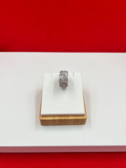 Silver Iced Band size 8
