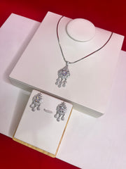 Pure Silver Pendant Set (WN93)