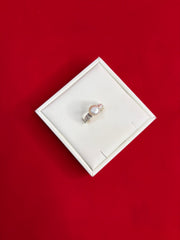Pure Silver Pearl Ring Size 9 (PR14)