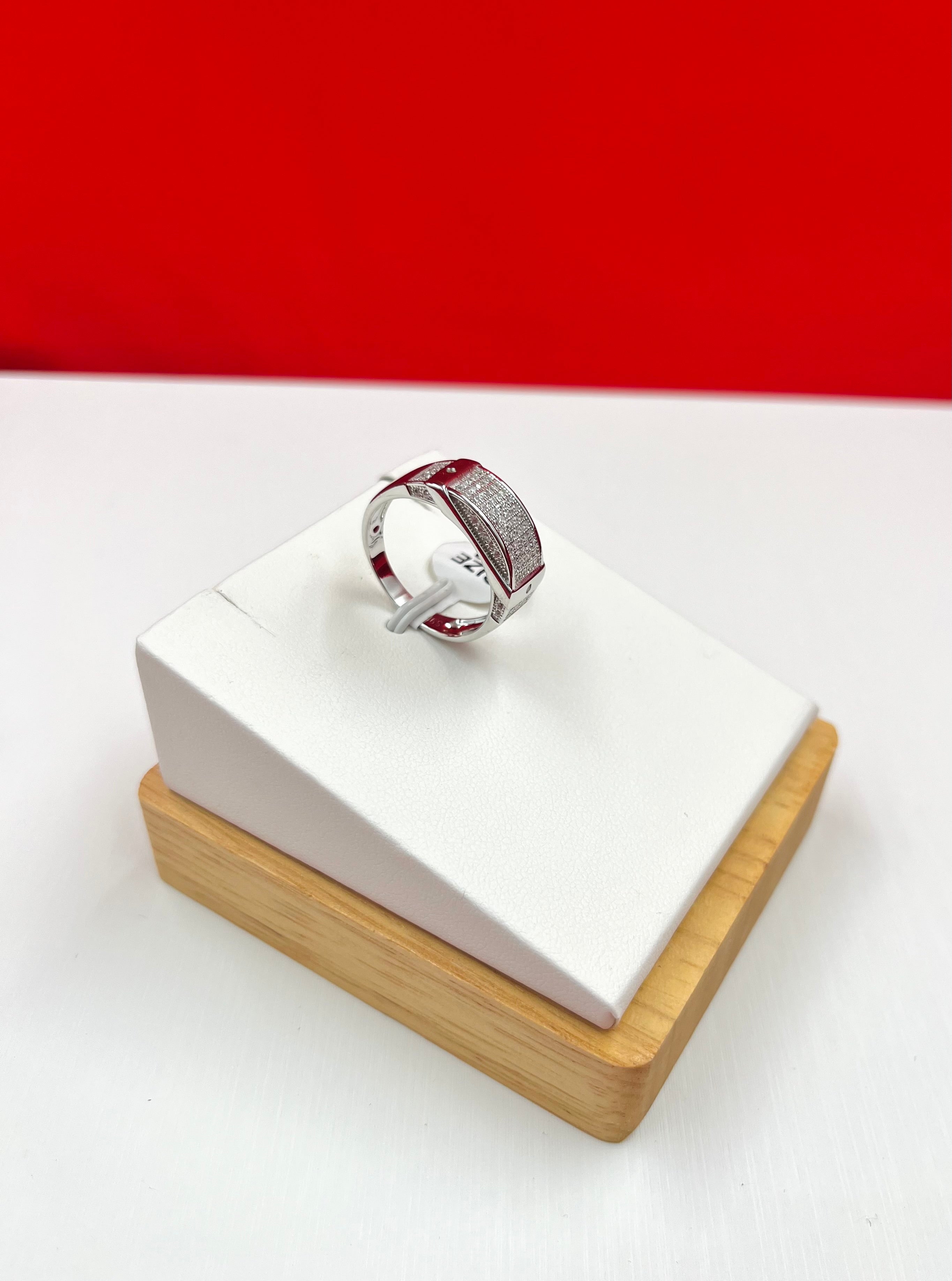 Silver Iced Band size 10