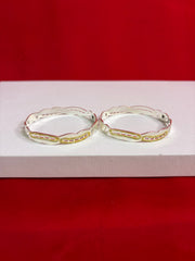 Pure Silver Bangle Pair 2.8 (SB94)