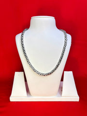 Gunmetal Pure Silver Chain 22” Sc109