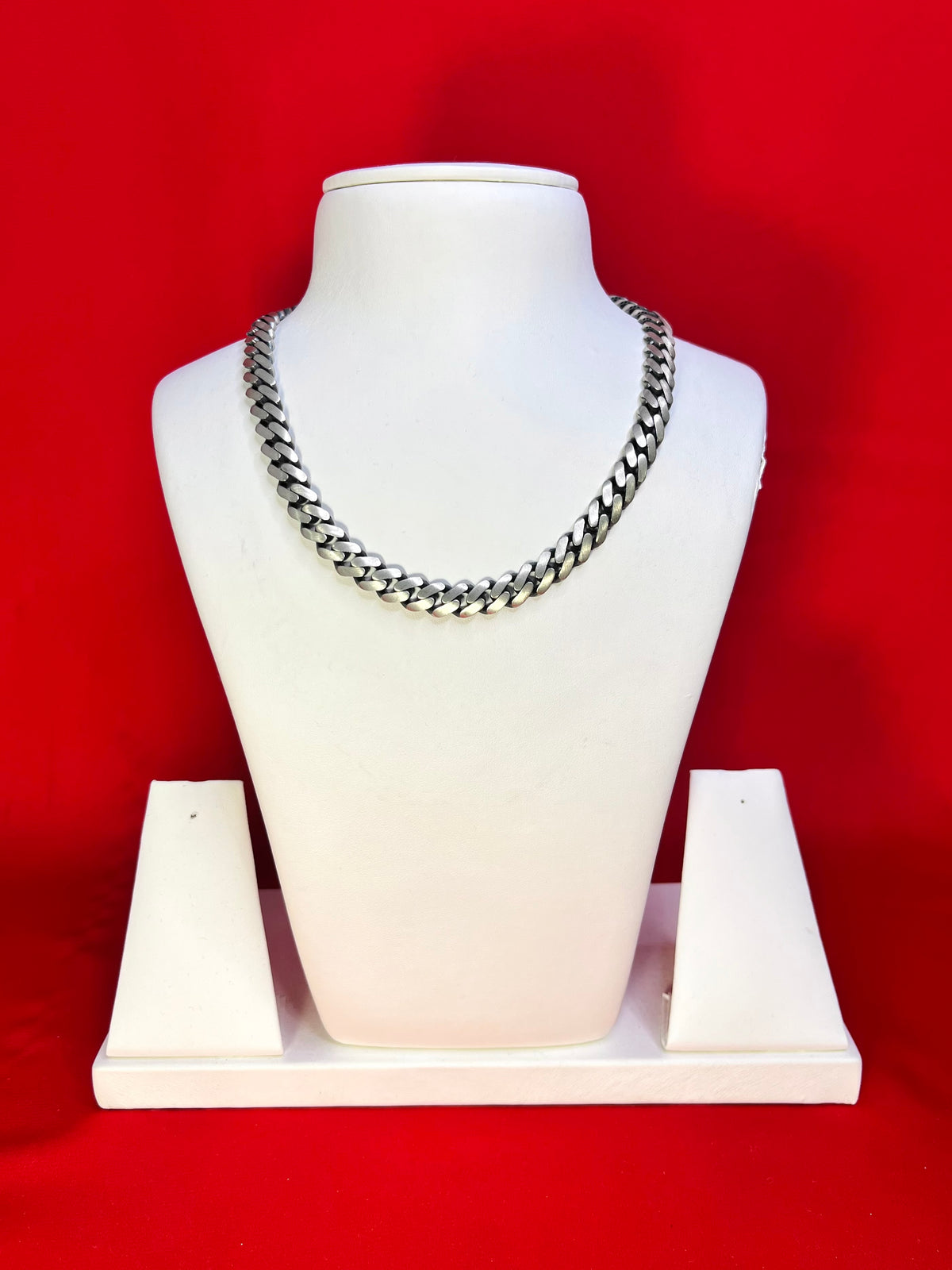 Gunmetal Pure Silver Chain (17”inch) Sc107