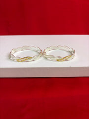 Pure Silver Bangle Pair 2.6 (SB98)