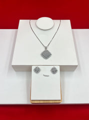 Silver Radiance Pendant Set