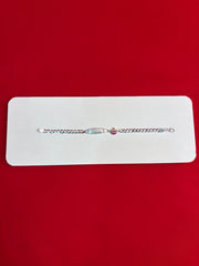 Pure Silver Kids Name Engraving Bracelet (KSR55)