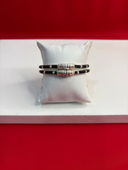 Pure Silver Black Moti (Najariye) Bangles, S-2.4 (SB136)