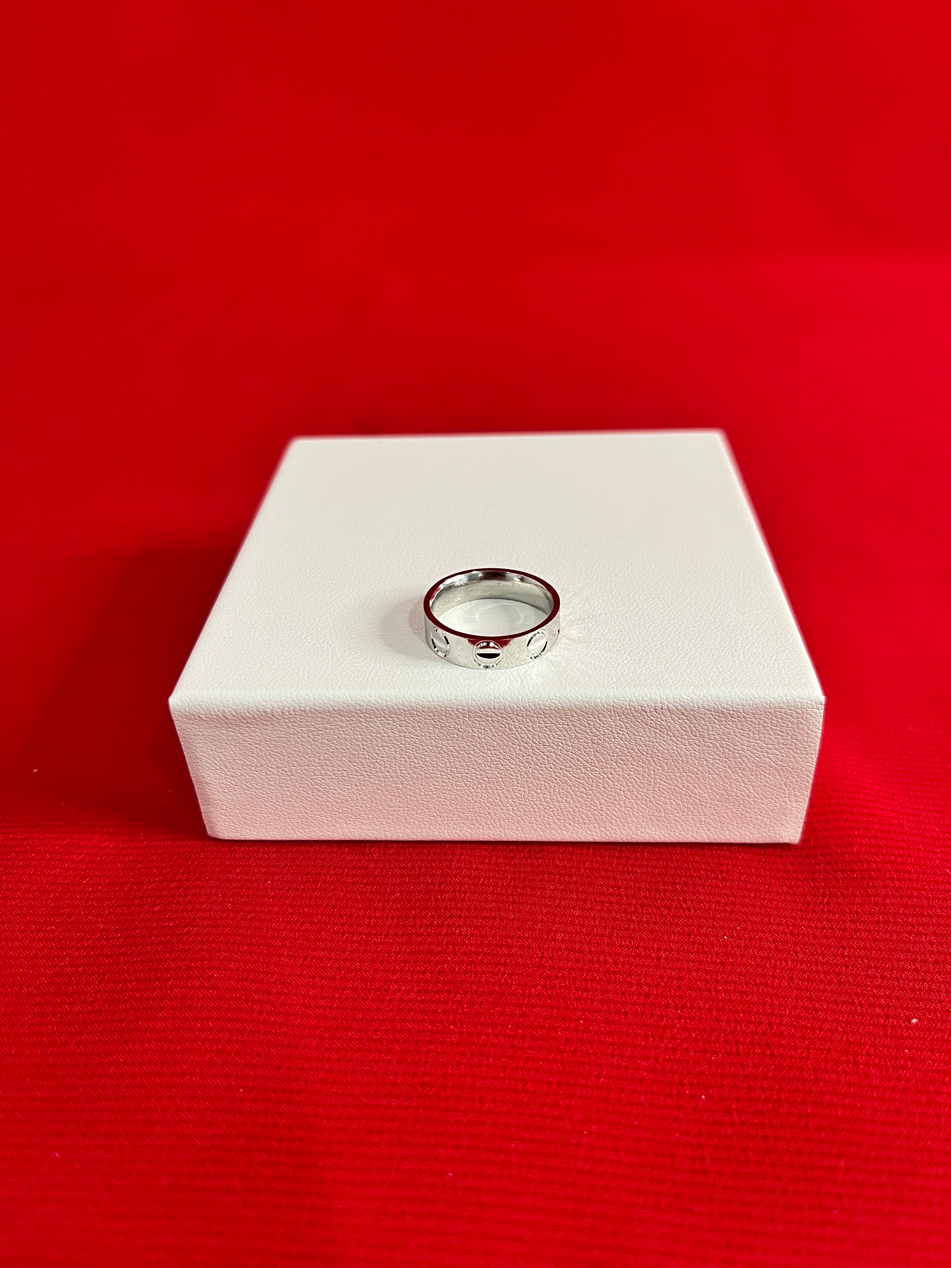 Cartier Silver Band size5