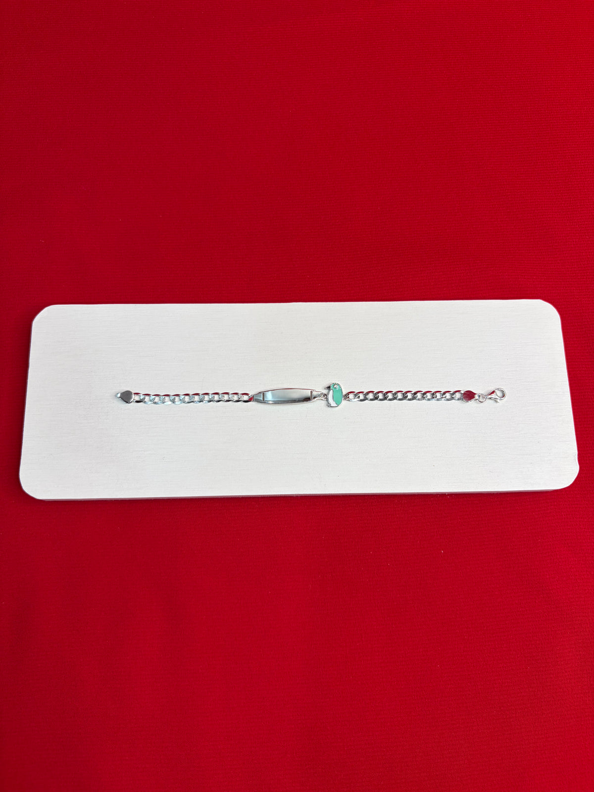 Pure Silver Kids Name Engraving Bracelet (KSR61)
