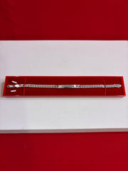 Pure Silver Rakhi Name Engraving Bracelet (NB29)