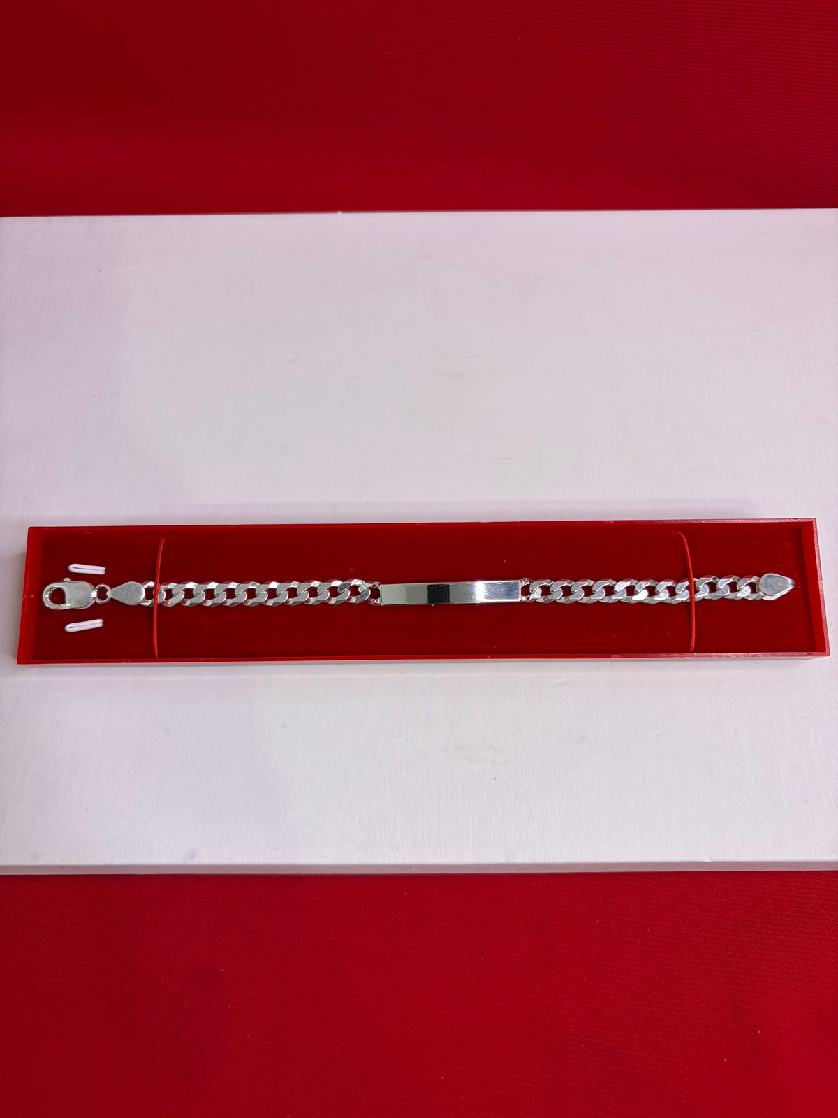 Pure Silver Rakhi Name Engraving Bracelet (NB4)