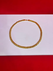 Pure Silver 24K Gold Plated Chain 20” (SC116)