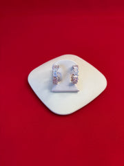 Pure Silver Hoops Earrings (HE79)