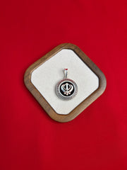Pure Silver Khanda Pendant (SP87)